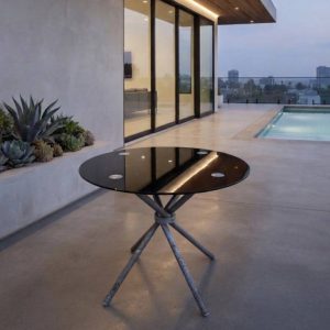 MESA ALTA DE TERRAZA/JARDÍN CRISTAL NEGRO