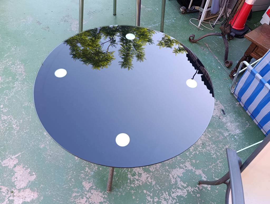 MESA ALTA DE TERRAZA/JARDÍN CRISTAL NEGRO - Imagen 6