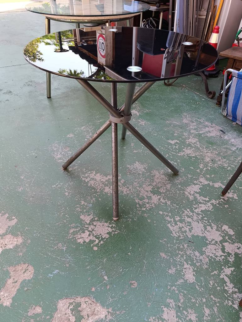 MESA ALTA DE TERRAZA/JARDÍN CRISTAL NEGRO - Imagen 7