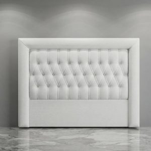 CABECERO DE CAMA CAPITONÉ BLANCO