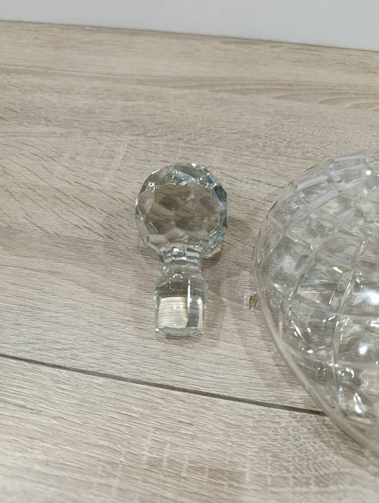 DECANTADOR / BOTELLA DE CRISTAL TALLADO - Imagen 5