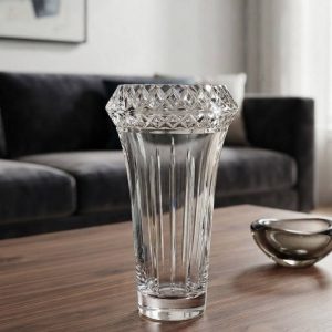 JARRÓN / FLORERO DE CRISTAL PESADO