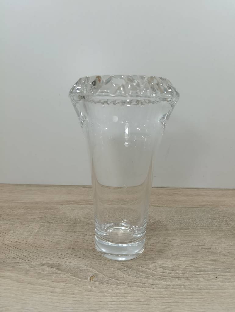 JARRÓN / FLORERO DE CRISTAL PESADO - Imagen 2