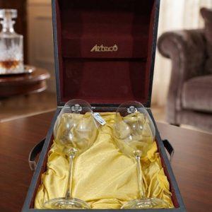SET 2 COPAS DE VINO PREMIUM CON ESTUCHE