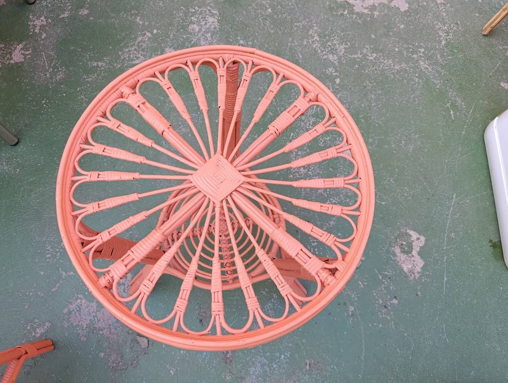 CONJUNTO MIMBRE SINTETICO / TERRACOTA - Imagen 4