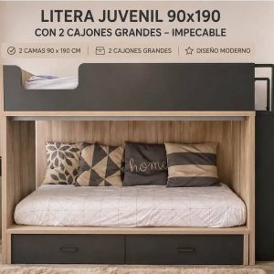 CAMA LITERA TIPO TREN JUVENIL