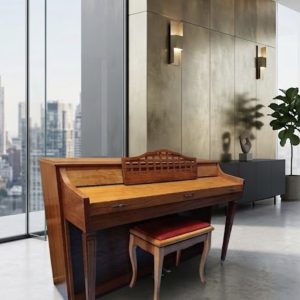 PIANO VERTICAL BALDWIN CON BANQUETA