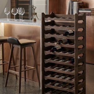 BOTELLERO MODULAR APILABLE MARRÓN