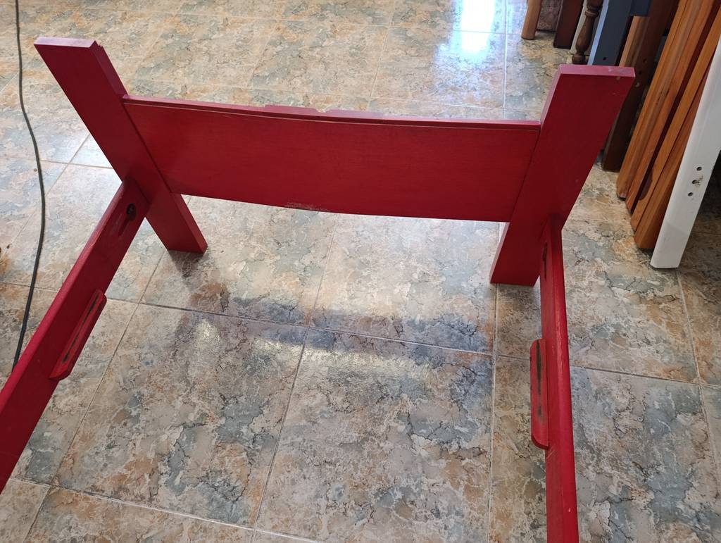 ESTRUCTURA DE CAMA ROJA INDIVIDUAL - Imagen 5