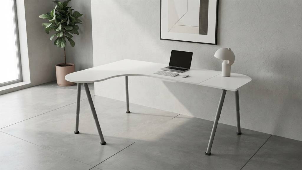 ESCRITORIO ESQUINERO BLANCO IKEA