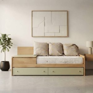 SOFÁ CAMA NIDO CON CAJONES Y MESA INTEGRADA