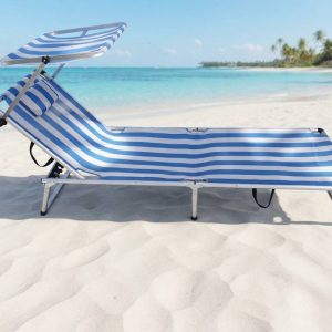 TUMBONA PLEGABLE CON PARASOL