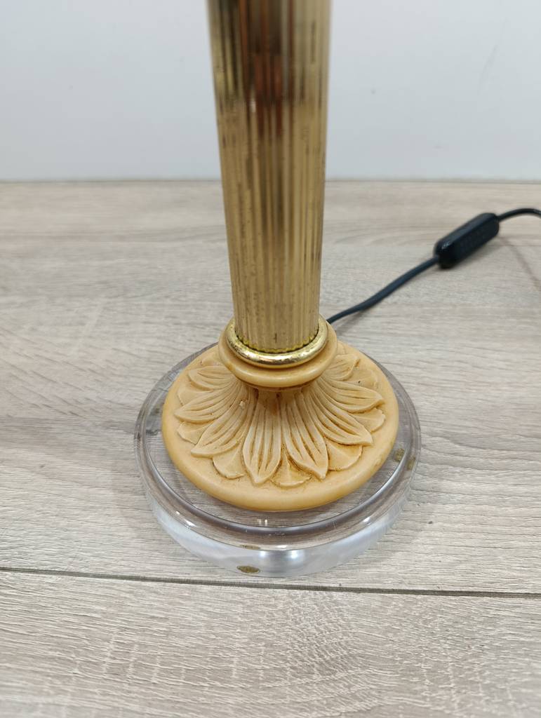 LÁMPARA DE MESA DORADA CLÁSICA - Imagen 5