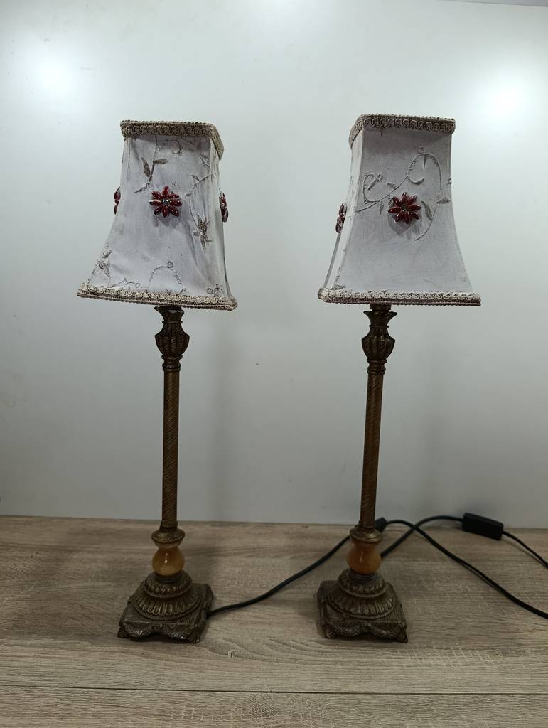 PAREJA DE LAMPARAS DE MESA VINTAGE - Imagen 2