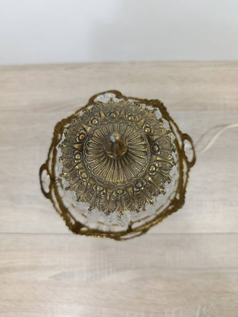 LÁMPARA VINTAGE LAGRIMAS DE CRISTAL - Imagen 5