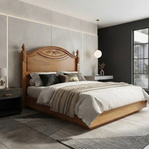CABECERO MATRIMONIAL MADERA MACIZA