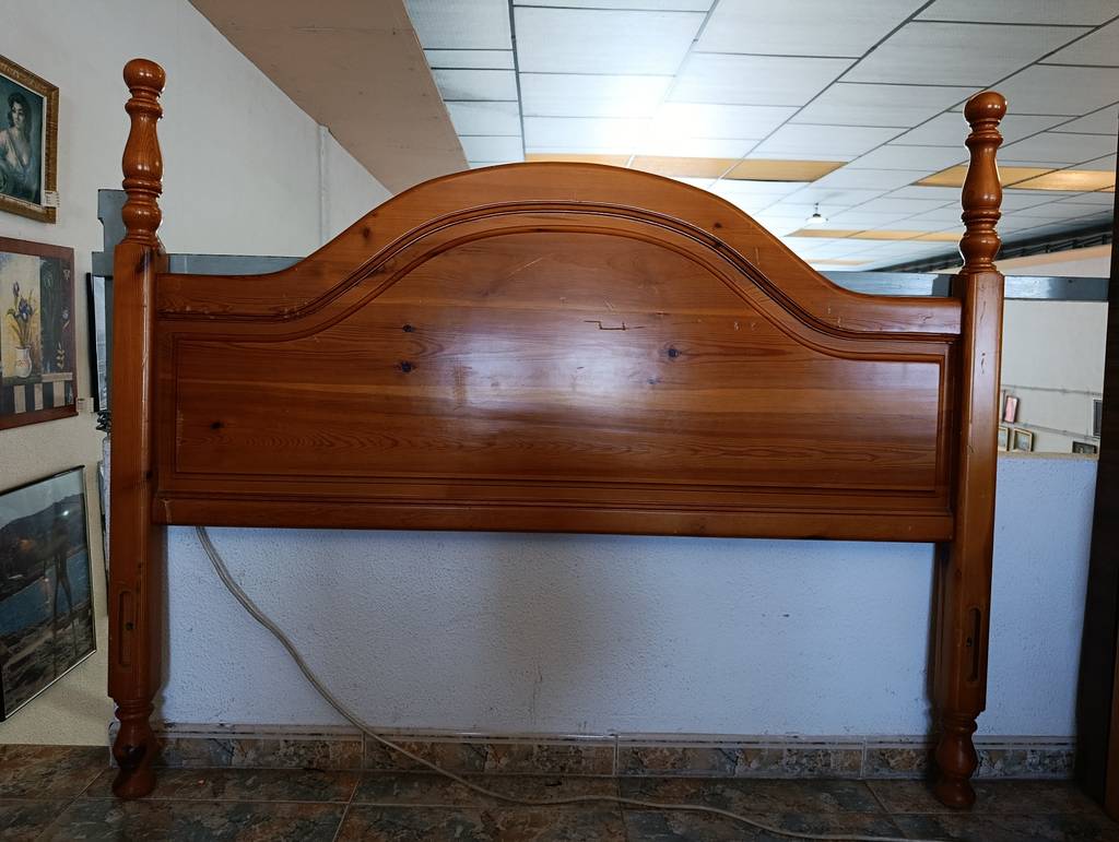 CABECERO MADERA DE PINO 135CM - Imagen 2
