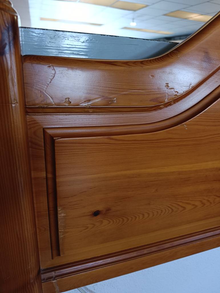 CABECERO MADERA DE PINO 135CM - Imagen 5