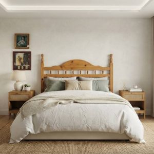 CABECERO MADERA ESTILO RUSTICO