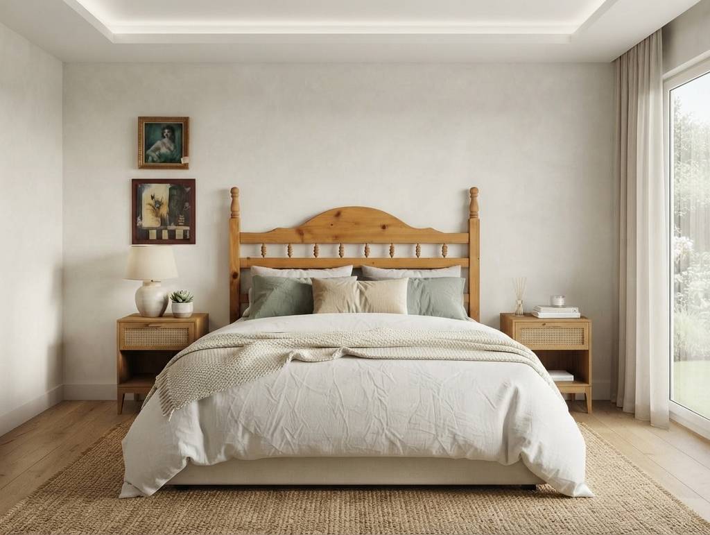 CABECERO MADERA ESTILO RUSTICO