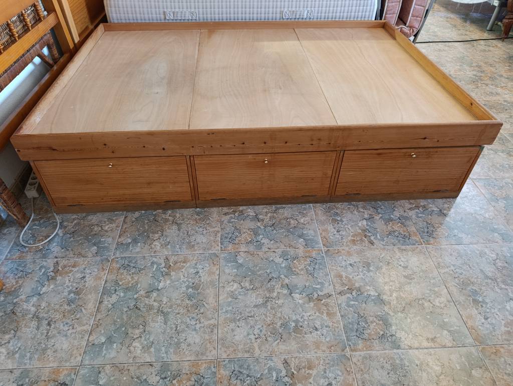 ESTRUCTURA DE CAMA CON CAJONES MADERA - Imagen 2