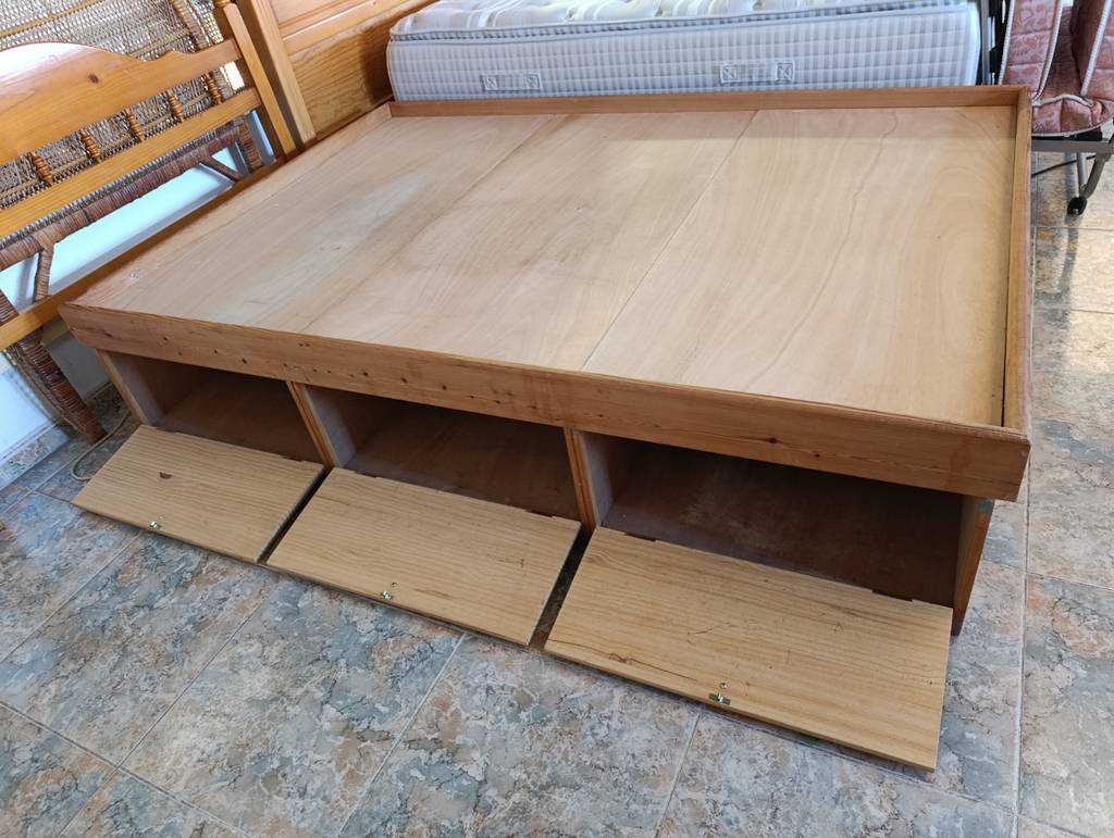 ESTRUCTURA DE CAMA CON CAJONES MADERA - Imagen 8