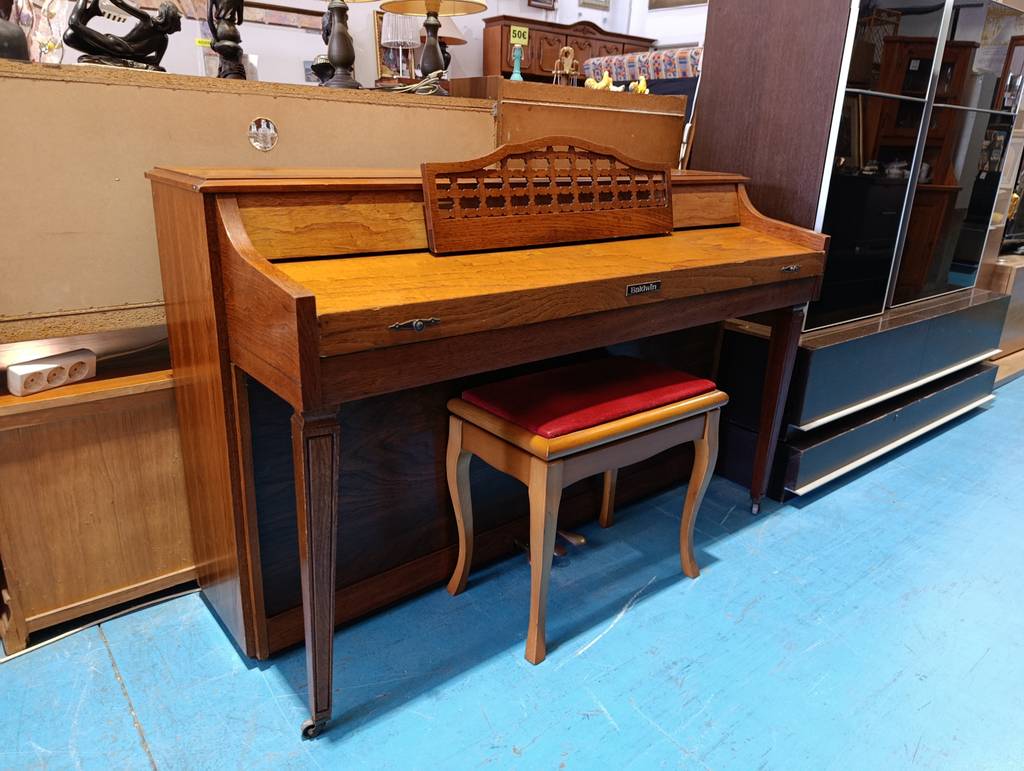 PIANO VERTICAL BALDWIN CON BANQUETA - Imagen 2
