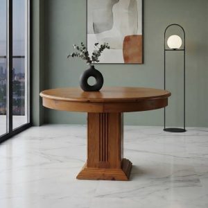 MESA COMEDOR EXTENSIBLE BASE PEDESTAL
