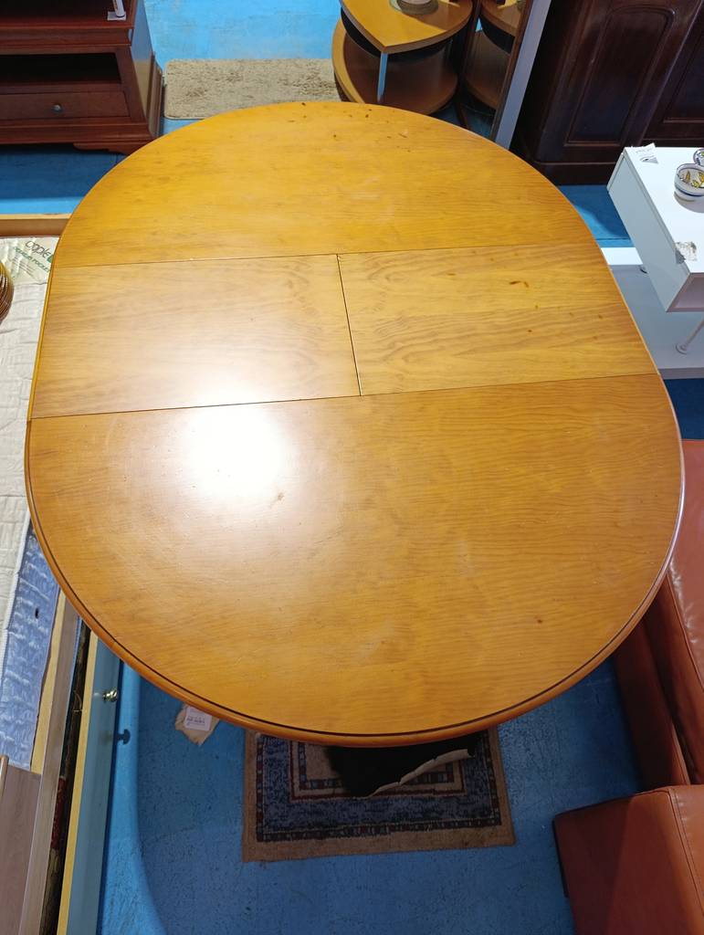 MESA COMEDOR EXTENSIBLE BASE PEDESTAL - Imagen 4