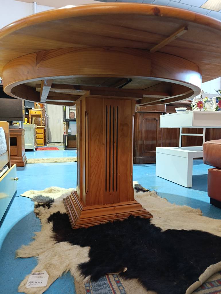 MESA COMEDOR EXTENSIBLE BASE PEDESTAL - Imagen 5