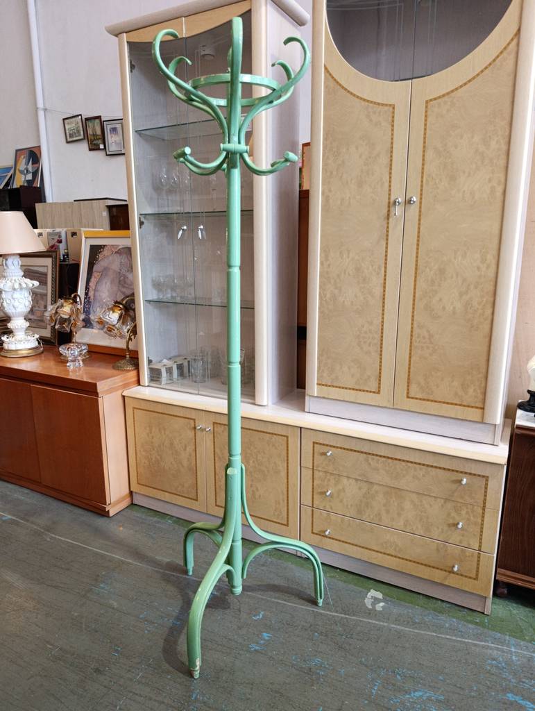 PERCHERO THONET VINTAGE VERDE MENTA - Imagen 2