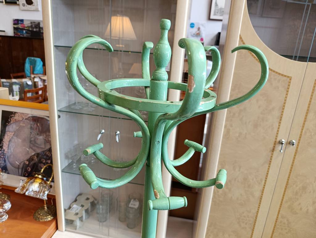 PERCHERO THONET VINTAGE VERDE MENTA - Imagen 3