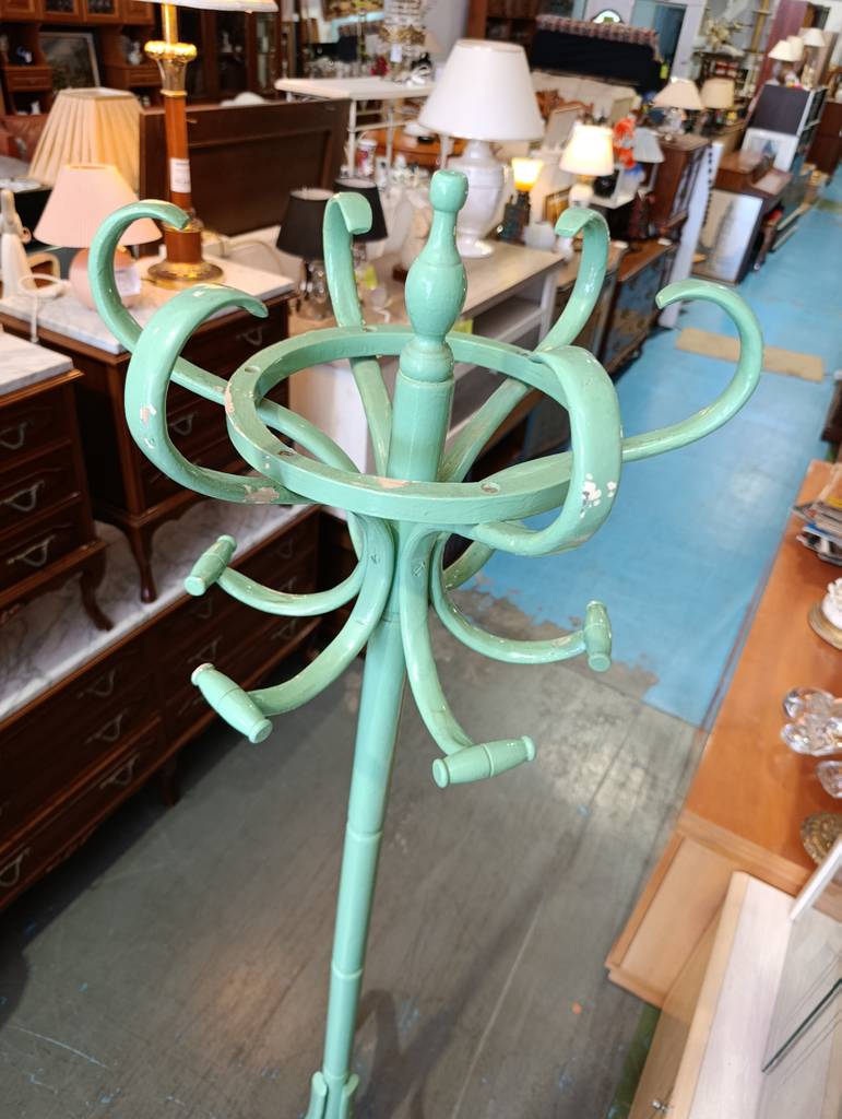 PERCHERO THONET VINTAGE VERDE MENTA - Imagen 4