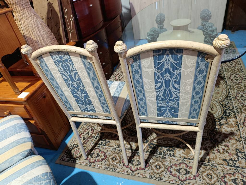 CONJUNTO COMEDOR SEÑORIAL CRISTAL Y 6 SILLAS - Imagen 8