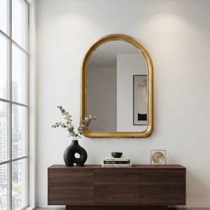 ESPEJO DE PARED ARCO DORADO
