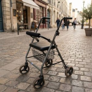 ANDADOR CON ASIENTO Y CESTA ROLLATOR