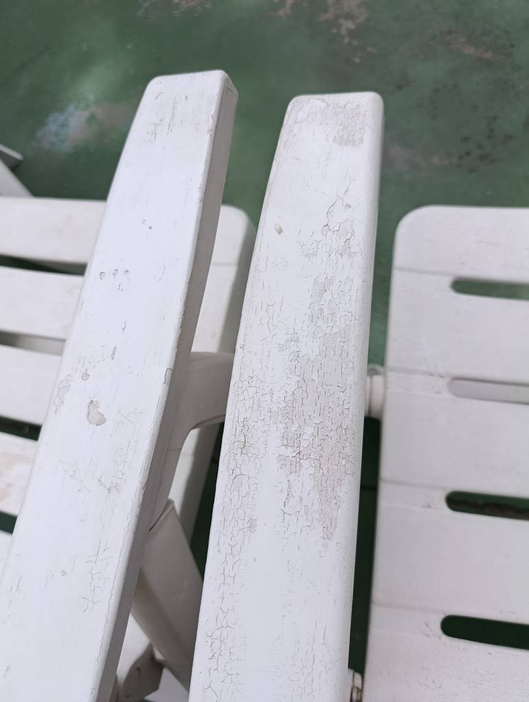 4 SILLAS DE JARDÍN RECLINABLES / TUMBONAS - Imagen 10