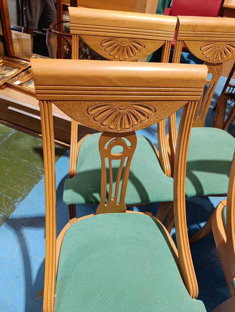 COMEDOR CLÁSICO LIBRO Y 4 SILLAS MADERA - Imagen 7