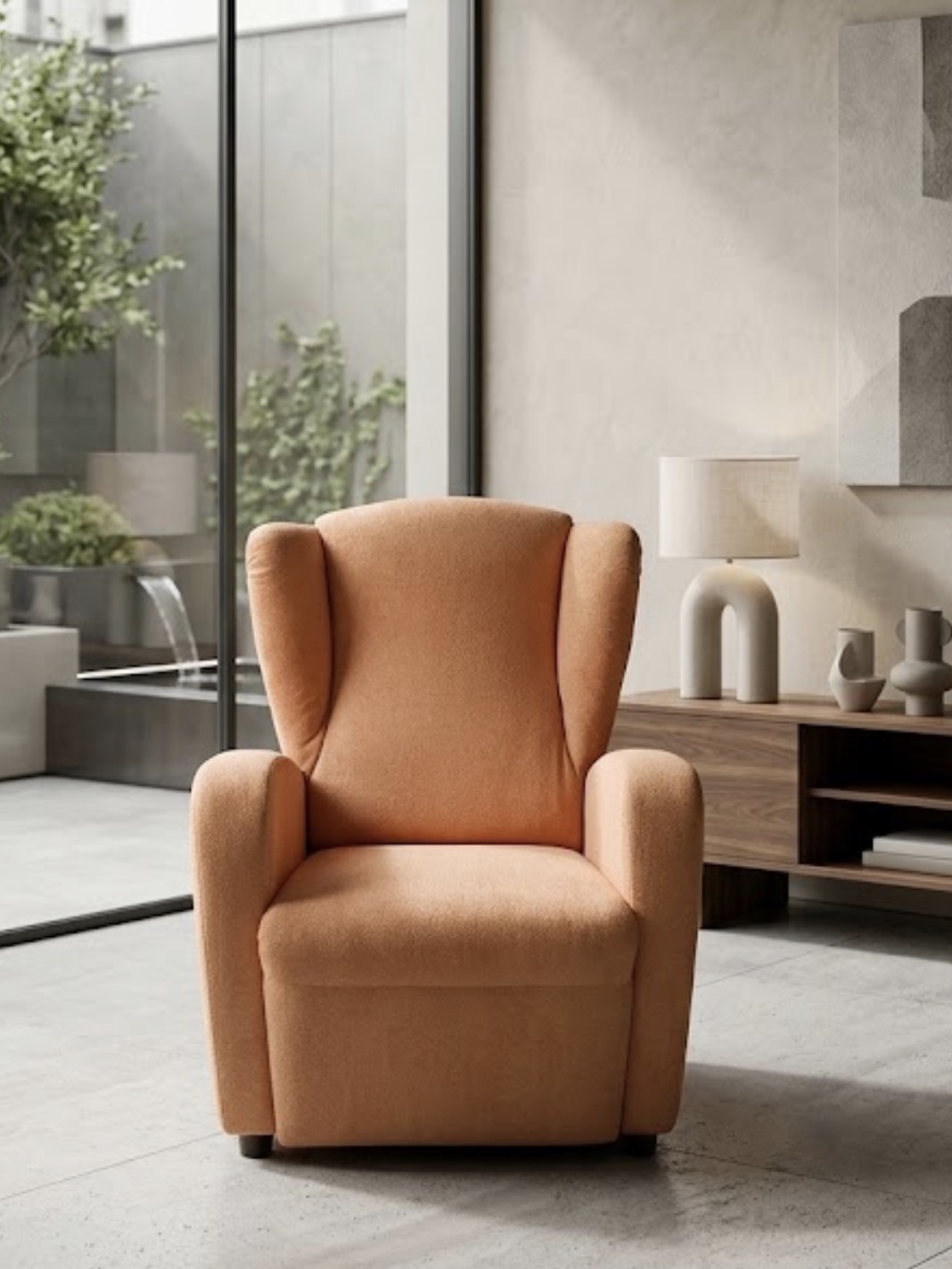 SILLON RELAX ELECTRICO NARANJA