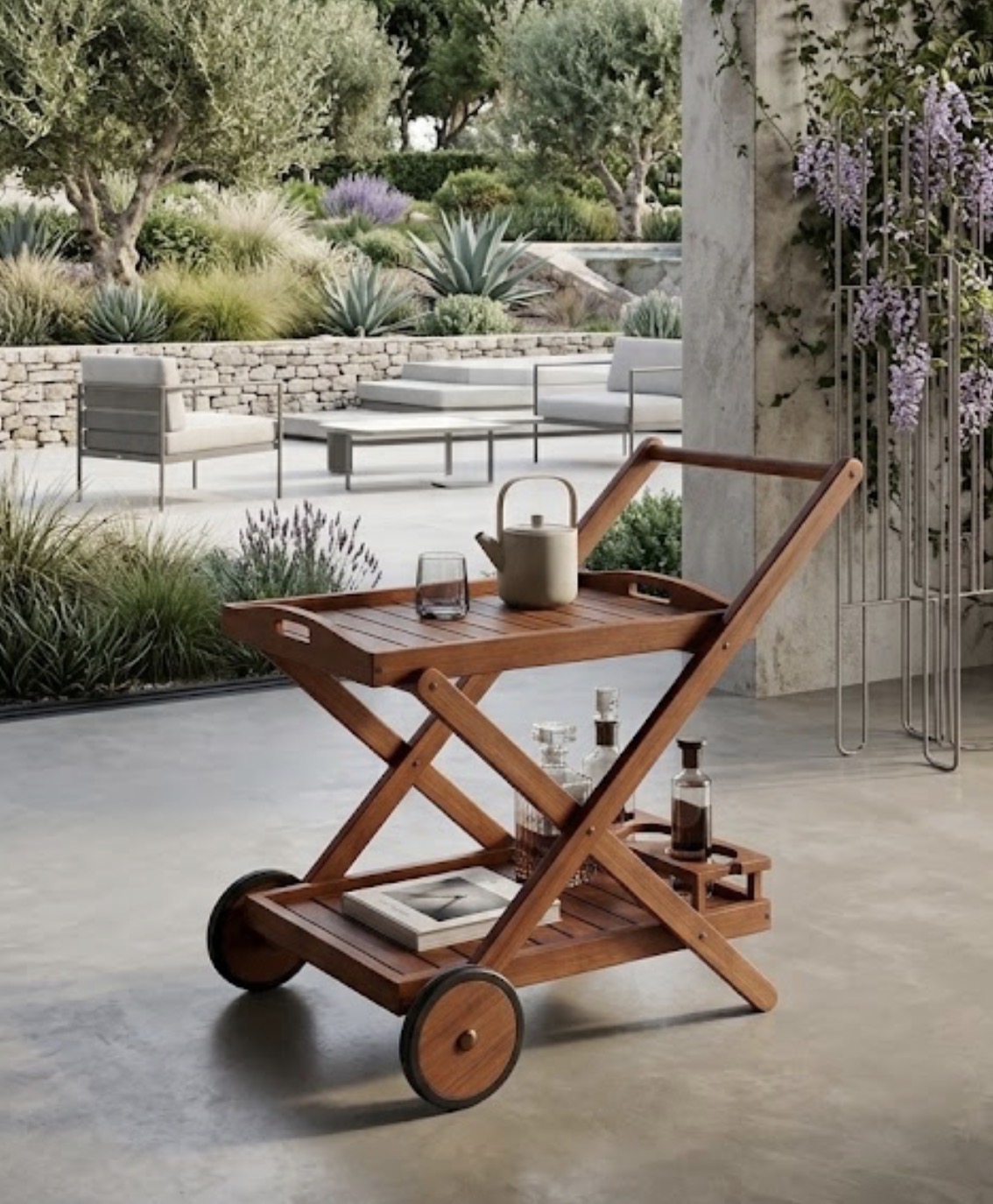 CARRITO CAMARERA MADERA /JARDIN