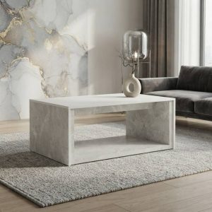 MESA DE CENTRO ELEVABLE EFECTO MÁRMOL
