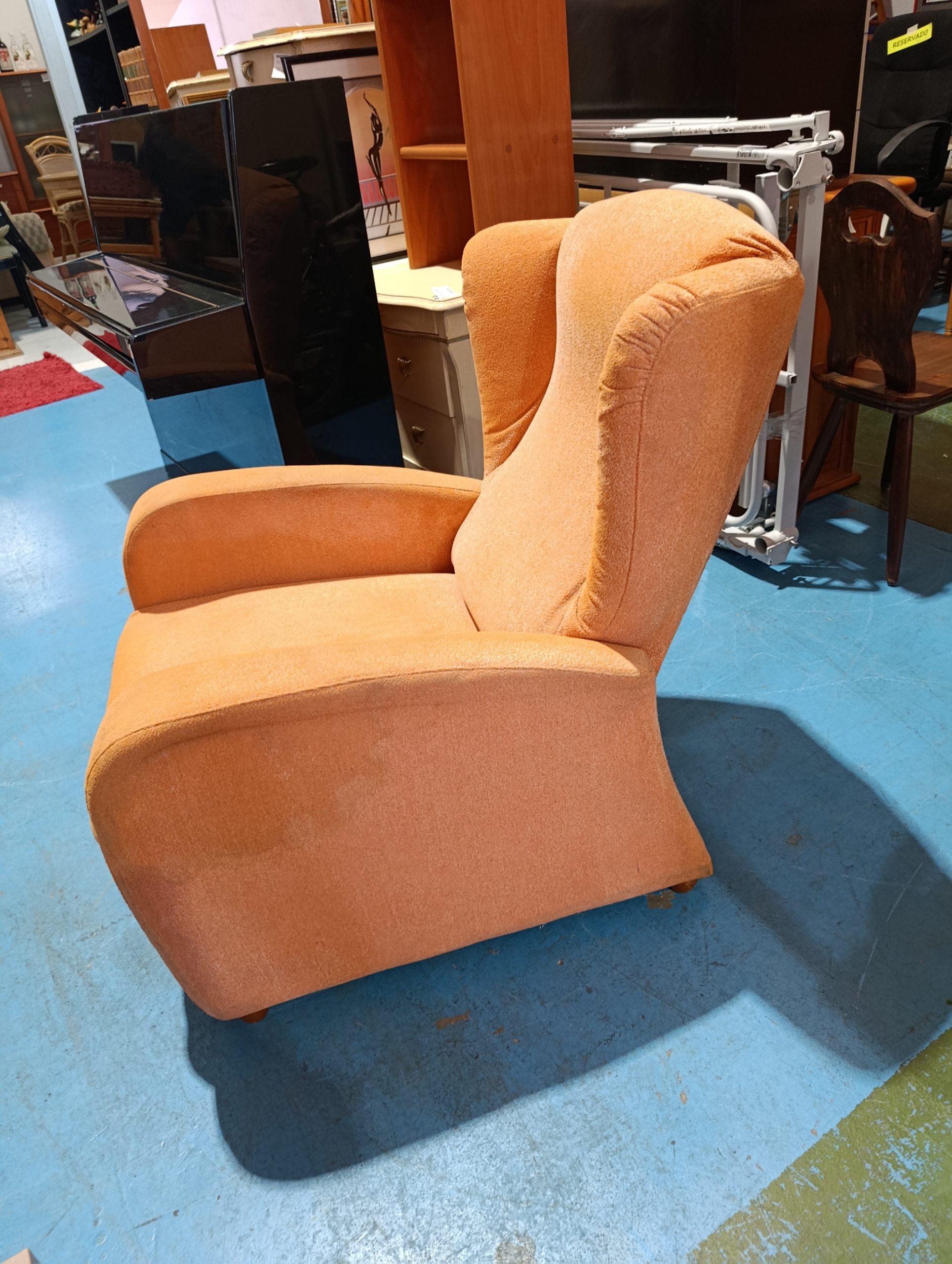 SILLON RELAX ELECTRICO NARANJA - Imagen 4