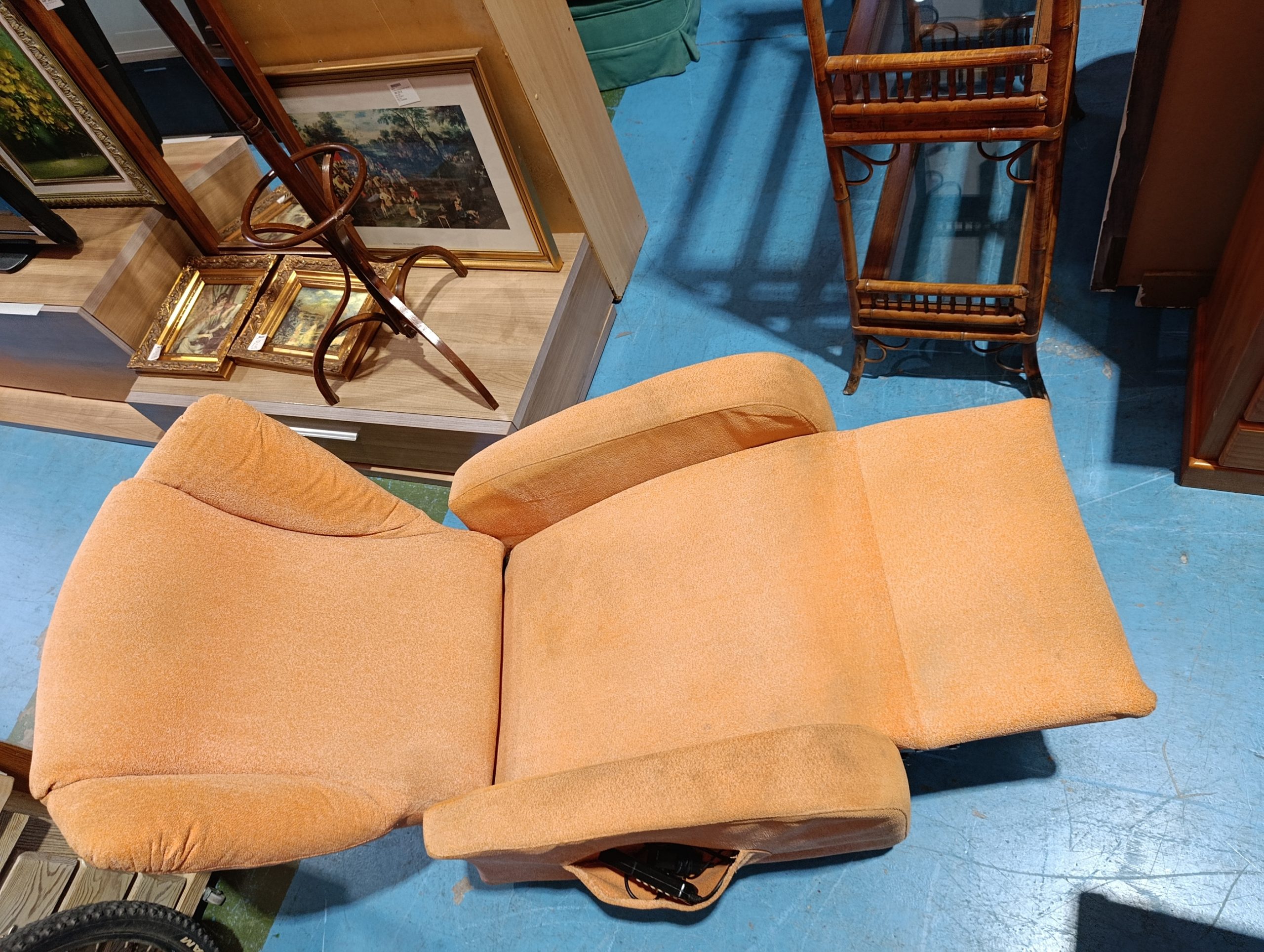 SILLON RELAX ELECTRICO NARANJA - Imagen 7