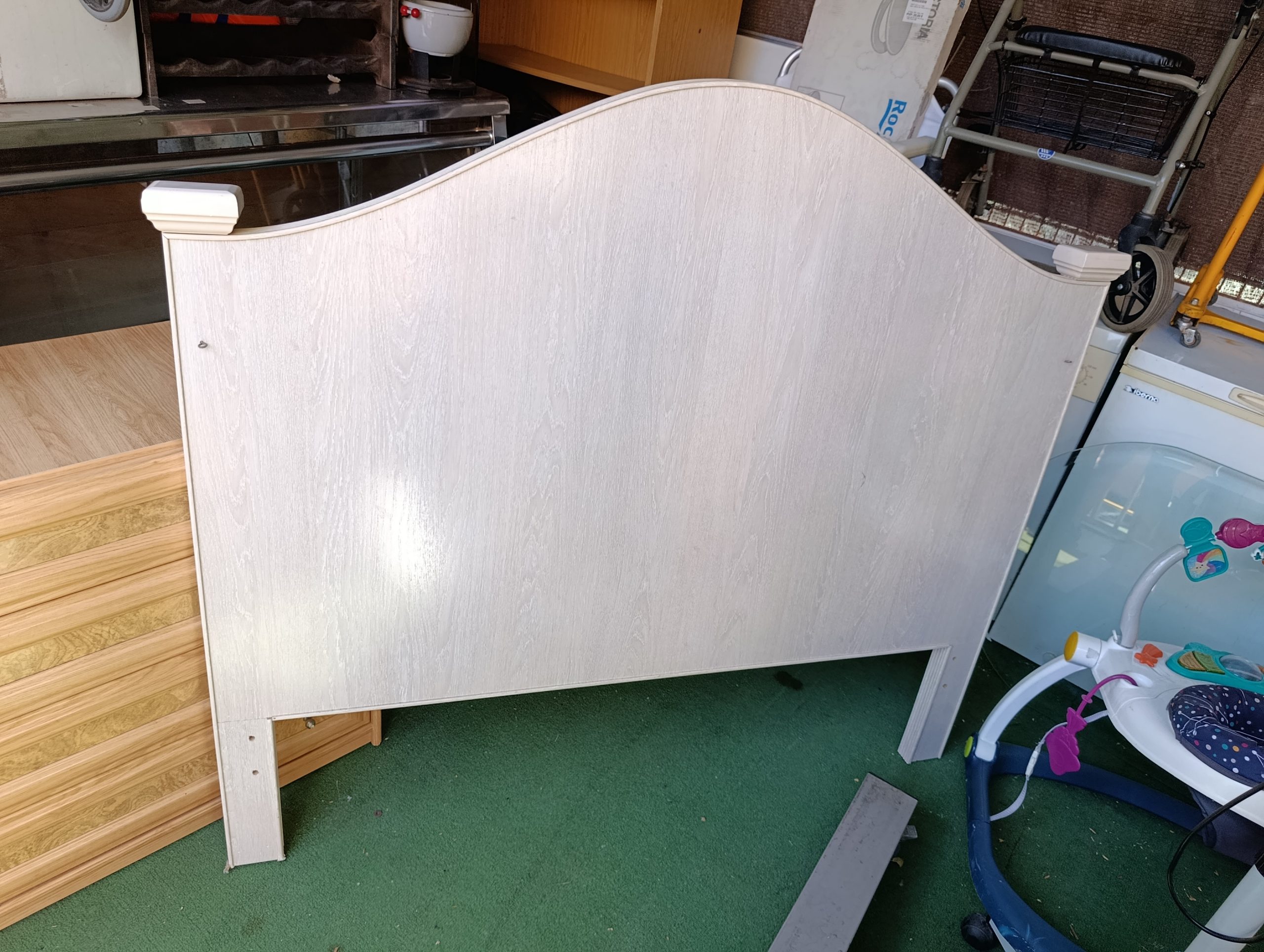 CABECERO MADERA CLARO 145x128CM - Imagen 7