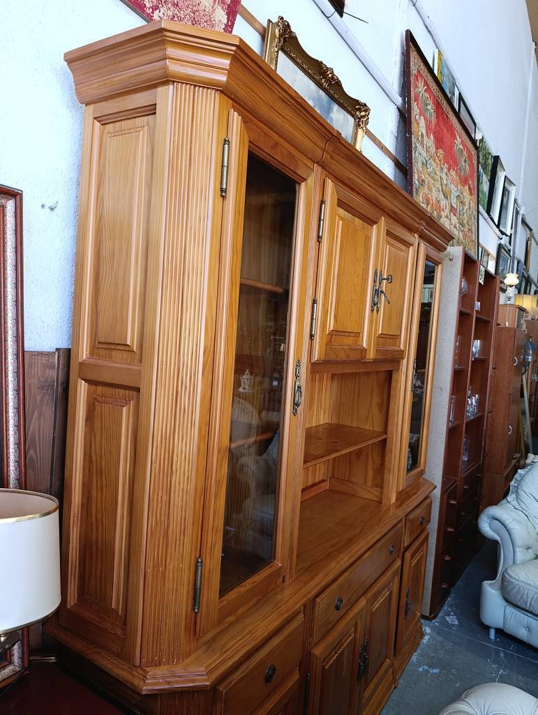 MUEBLE DE SALÓN BOISSERIE MADERA MACIZA - Imagen 11