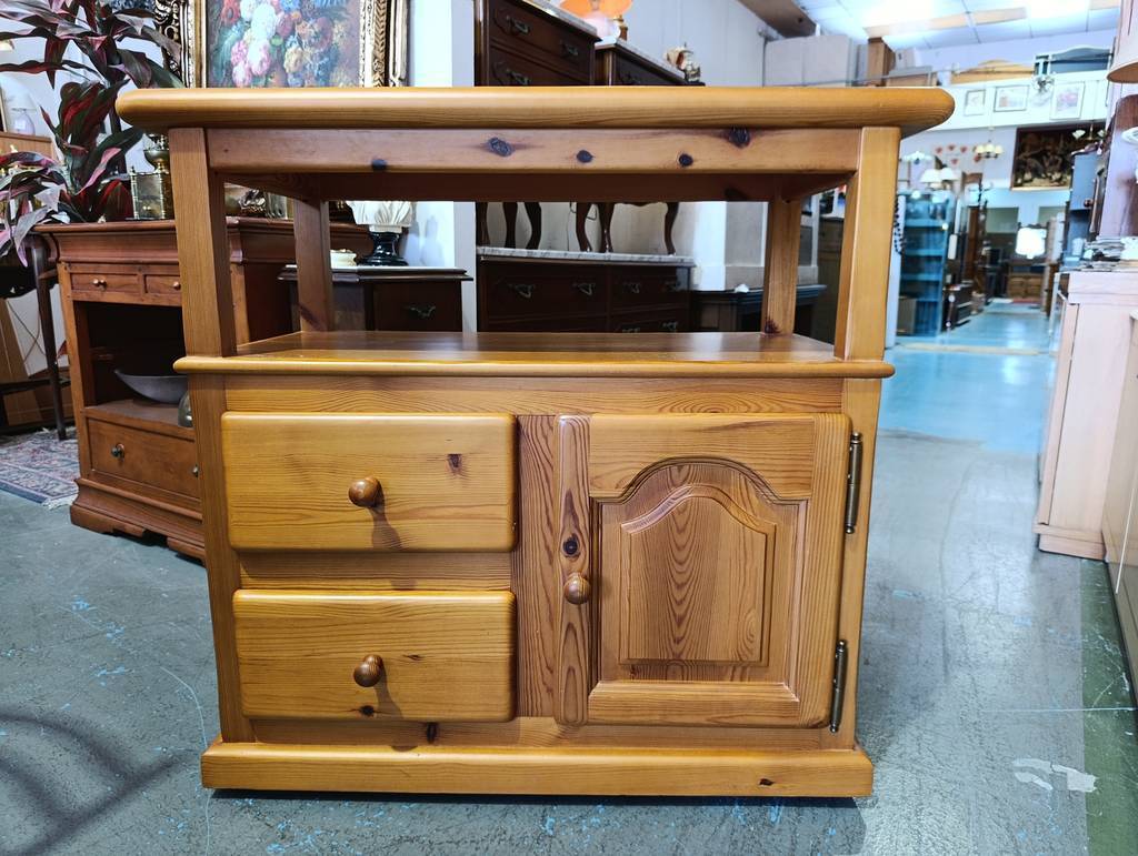 MUEBLE TV / AUXILIAR MADERA PINO - Imagen 2