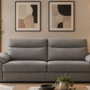SOFÁ CAMA 3 PLAZAS GRIS ESTILO ITALIANO