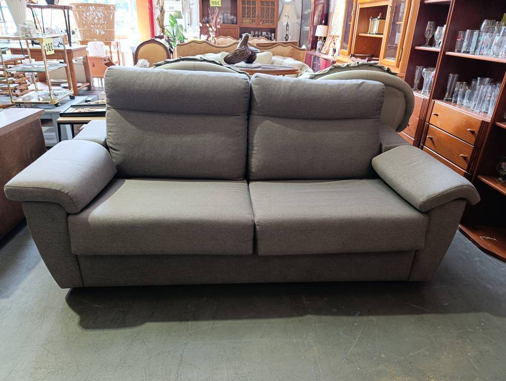 SOFÁ CAMA 3 PLAZAS GRIS ESTILO ITALIANO - Imagen 2