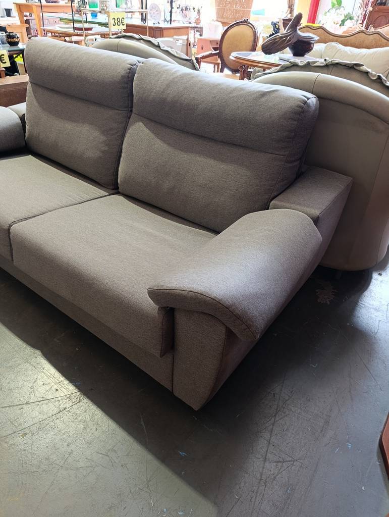 SOFÁ CAMA 3 PLAZAS GRIS ESTILO ITALIANO - Imagen 4