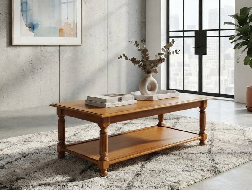 MESA DE CENTRO MADERA DE PINO